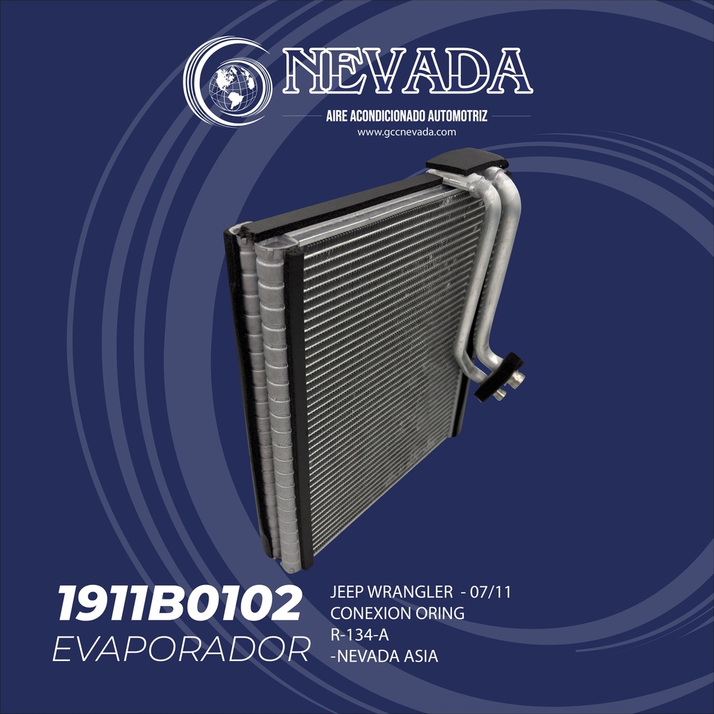 EVAPORADOR JEEP WRANGLER AÑO 07/11 CONEXION ORING NEVADA ASIA
