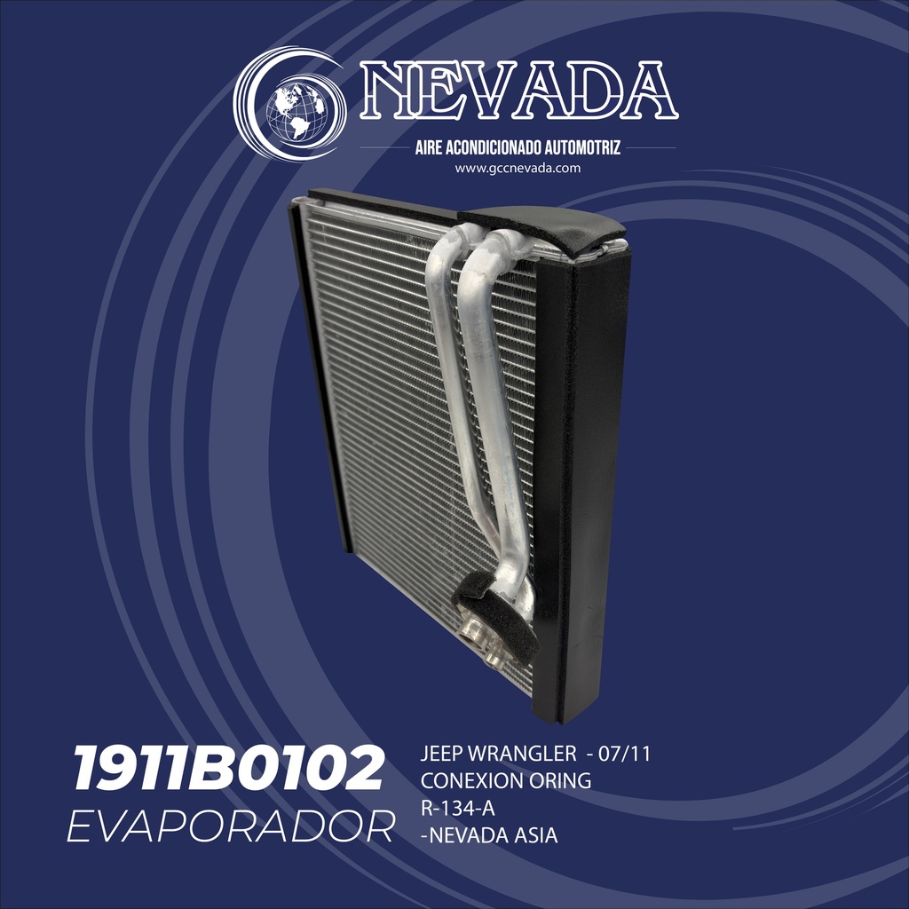 EVAPORADOR JEEP WRANGLER AÑO 07/11 CONEXION ORING NEVADA ASIA