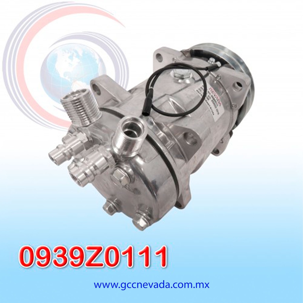 COMPRESOR 510 STD R-134-A 12V 2A 8 OREJAS NEVADA ASIA