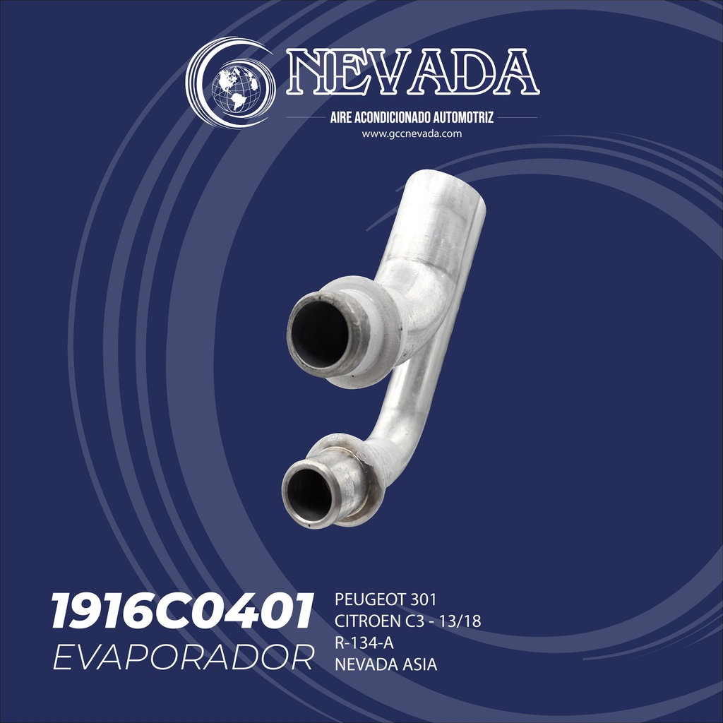 EVAPORADOR PEUGEOT 301 / CITROEN C3 AÑO 13/18 R-134-A NEVADA ASIA