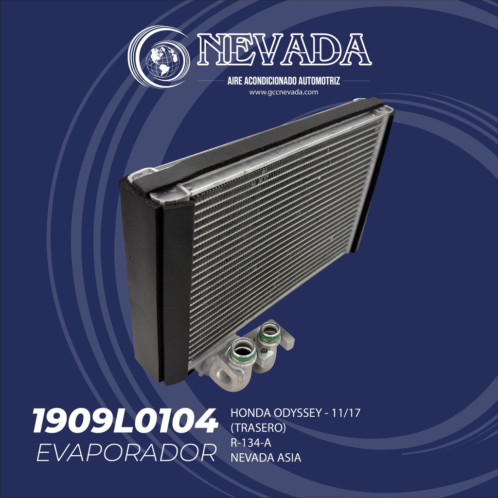EVAPORADOR HONDA ODYSSEY AÑO AÑO 11/17 R-134-A (TRASERO) NEVADA ASIA