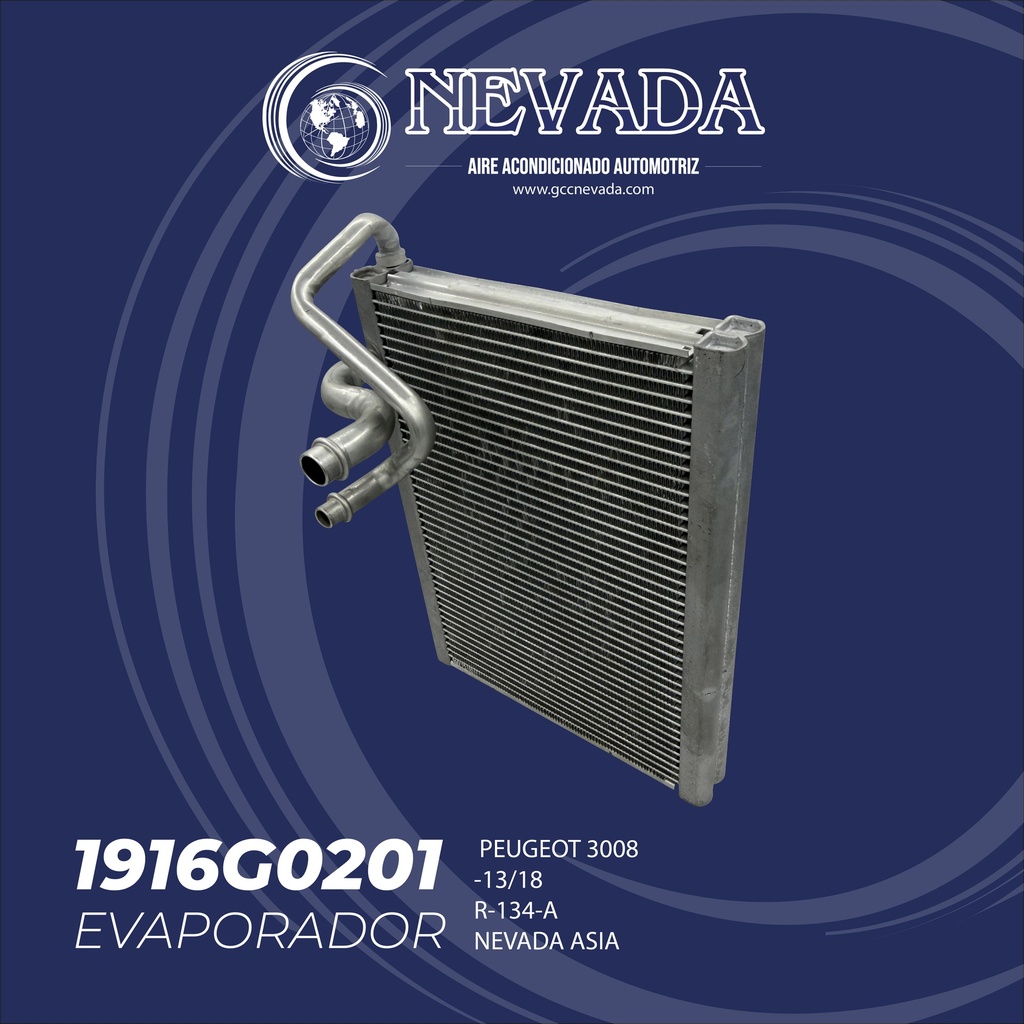 EVAPORADOR PEUGEOT 3008 AÑO 13/18 R-134-A NEVADA ASIA