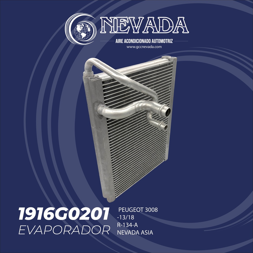 EVAPORADOR PEUGEOT 3008 AÑO 13/18 R-134-A NEVADA ASIA