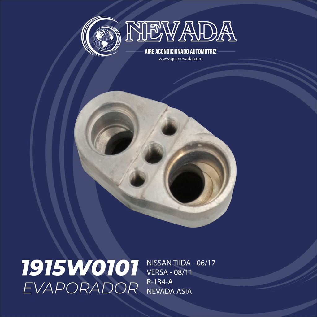 EVAPORADOR NISSAN TIIDA AÑO 06/17 / VERSA 08/11 R-134-A NEVADA ASIA