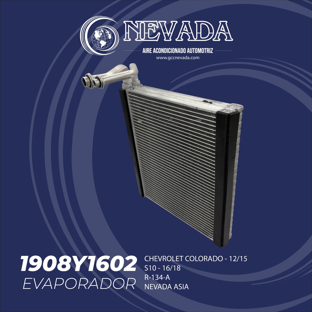 EVAPORADOR CHEVROLET COLORADO AÑO 12/15 / S10 16/18 R-134-A NEVADA ASIA