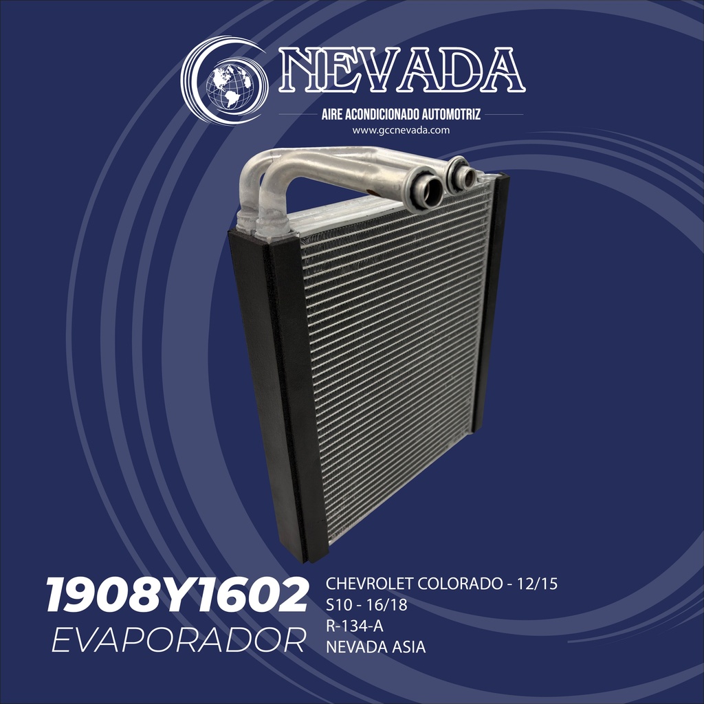 EVAPORADOR CHEVROLET COLORADO AÑO 12/15 / S10 16/18 R-134-A NEVADA ASIA