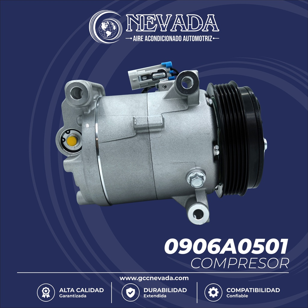 COMPRESOR FIAT UNO AO 16/19 6PK 12V NEVADA