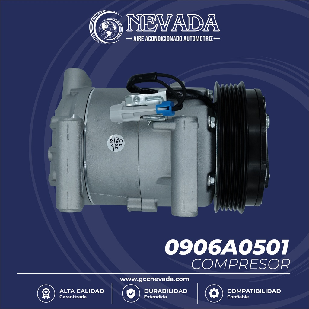 COMPRESOR FIAT UNO AO 16/19 6PK 12V NEVADA