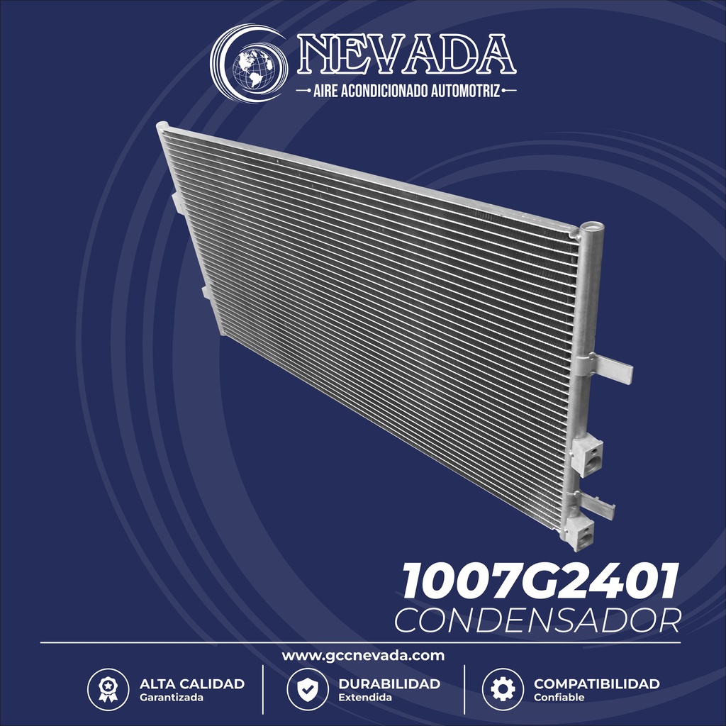 CONDENSADOR FORD TRANSIT AÑO 06/09 R-134-A NEVADA ASIA