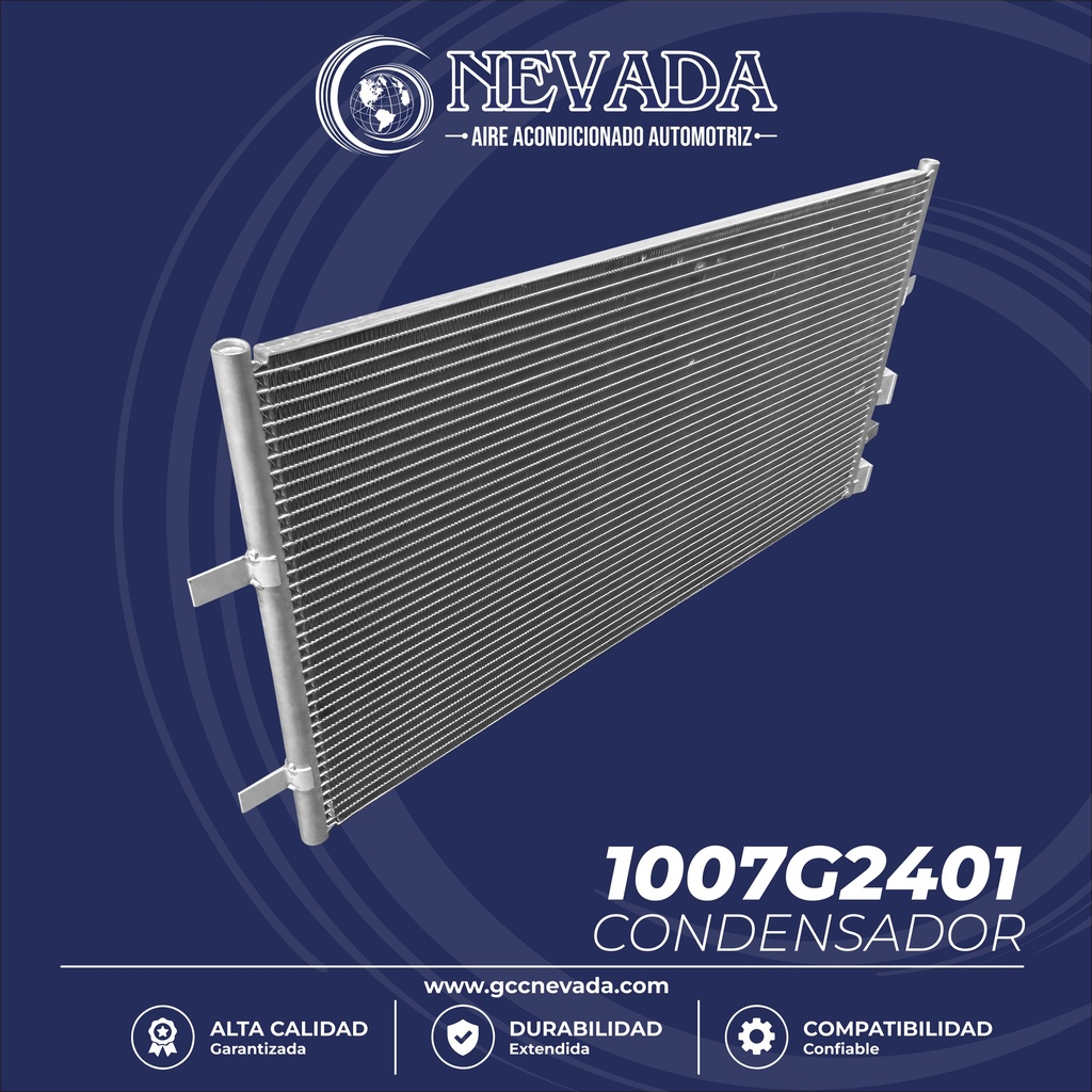 CONDENSADOR FORD TRANSIT AÑO 06/09 R-134-A NEVADA ASIA