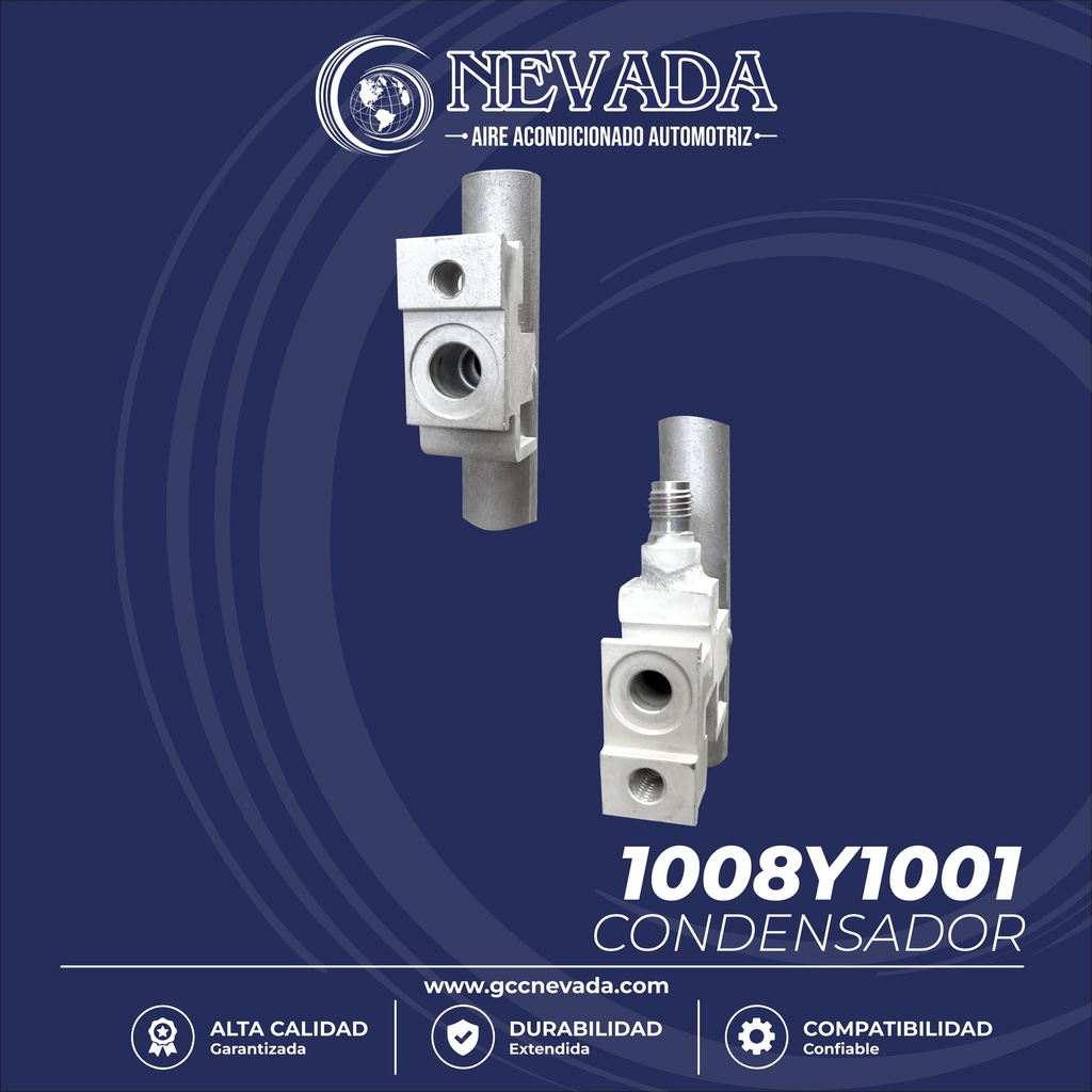 CONDENSADOR CHEVROLET CRUZE AÑO 10-16 / MALIBU 13-15 / ORLANDO 12-14 / IMPALA 14-20 / CURZE/MALIBU LIMITED 2016 / CADILLAC XTS 13-19 / BUICK VERANO 12-17 / REGAL 11-17 / LACROSSE 10-16 / CASCADA 16-19 / ALLURE 2010 C/FILTRO NEVADA ASIA