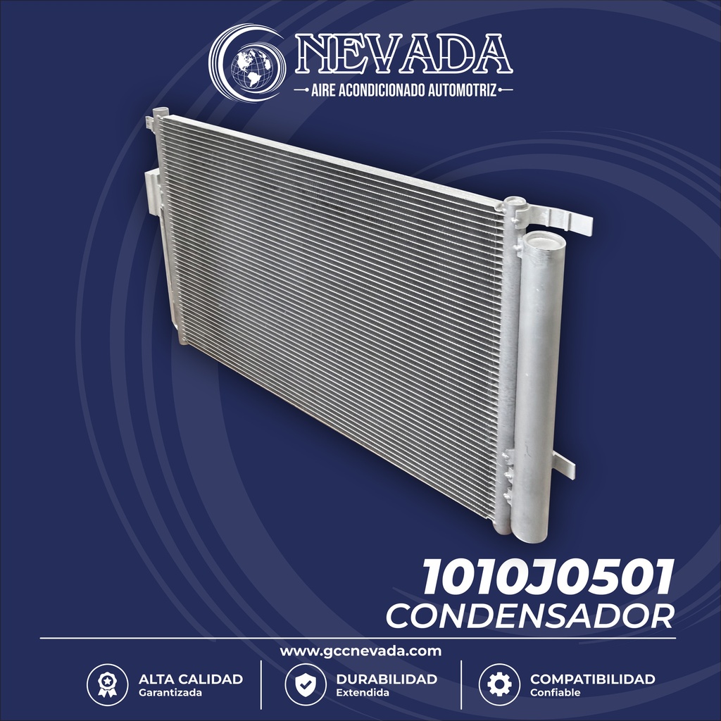 CONDENSADOR HYUNDAI SANTA FE AÑO 19/20 R-134-A C/FILTRO NEVADA ASIA
