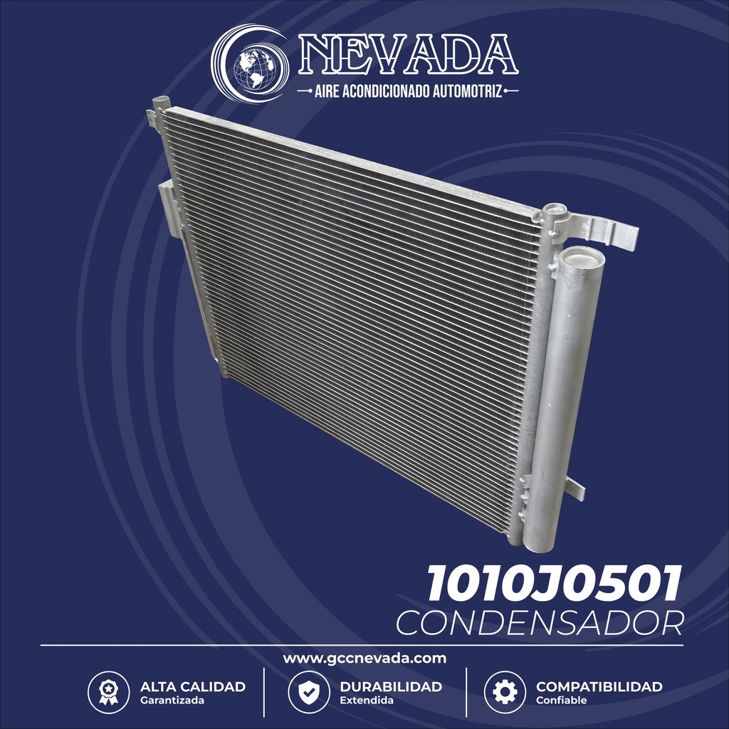 CONDENSADOR HYUNDAI SANTA FE AÑO 19/20 R-134-A C/FILTRO NEVADA ASIA