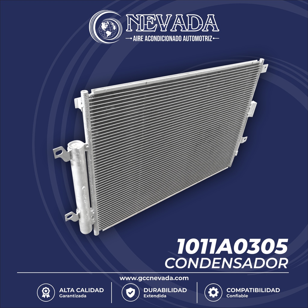 CONDENSADOR JEEP CHEROKEE AÑO 19-23 R-134-A C/FILTRO NEVADA 