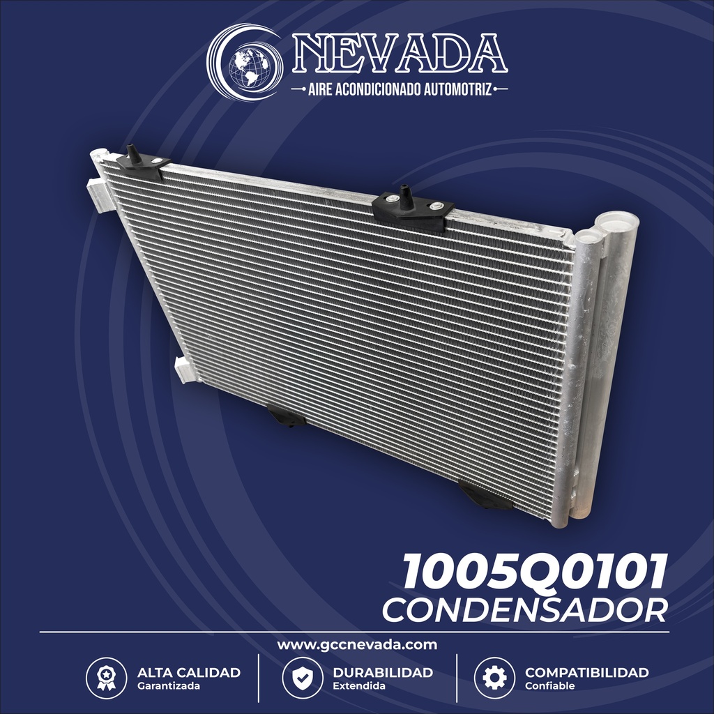 CONDENSADOR PEUGEOT 207 / 301 AÑO 12/18 R-134-A NEVADA ASIA