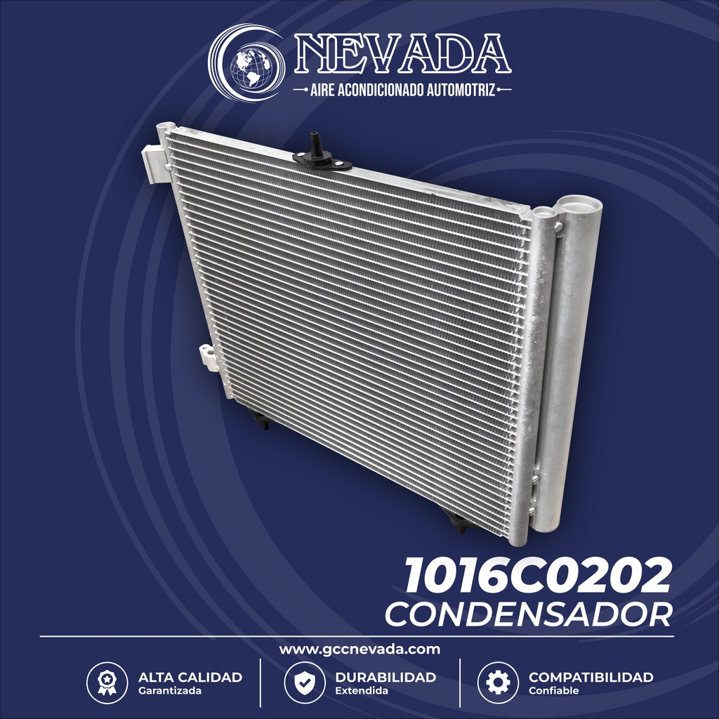 CONDENSADOR PEUGEOT 207 AÑO 06/10 / CITROEN C2 07/12 R-134-A NEVADA ASIA