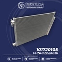 CONDENSADOR  RENAULT CLIO / LOGAN / SANDERO / STEPWAY /  CAPTURE / DUSTER  / PEUGEOT 405 AÑO 18/20 R-134-A NEVADA ASIA