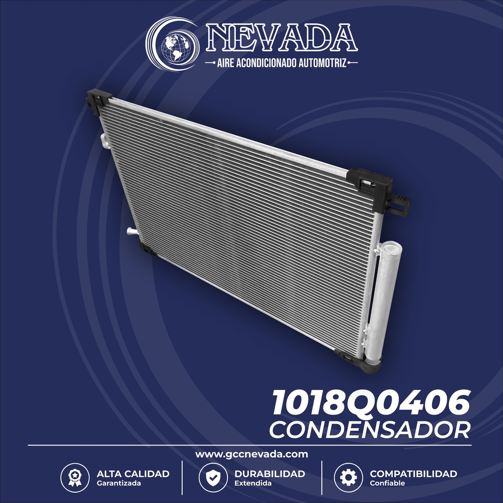 CONDENSADOR TOYOTA RAV4 / CAMRY AÑO 18-24 / AVALON 19-22 / LEXUS NX350 22-24 / ES250/ES350 19-24 R-134-A NEVADA