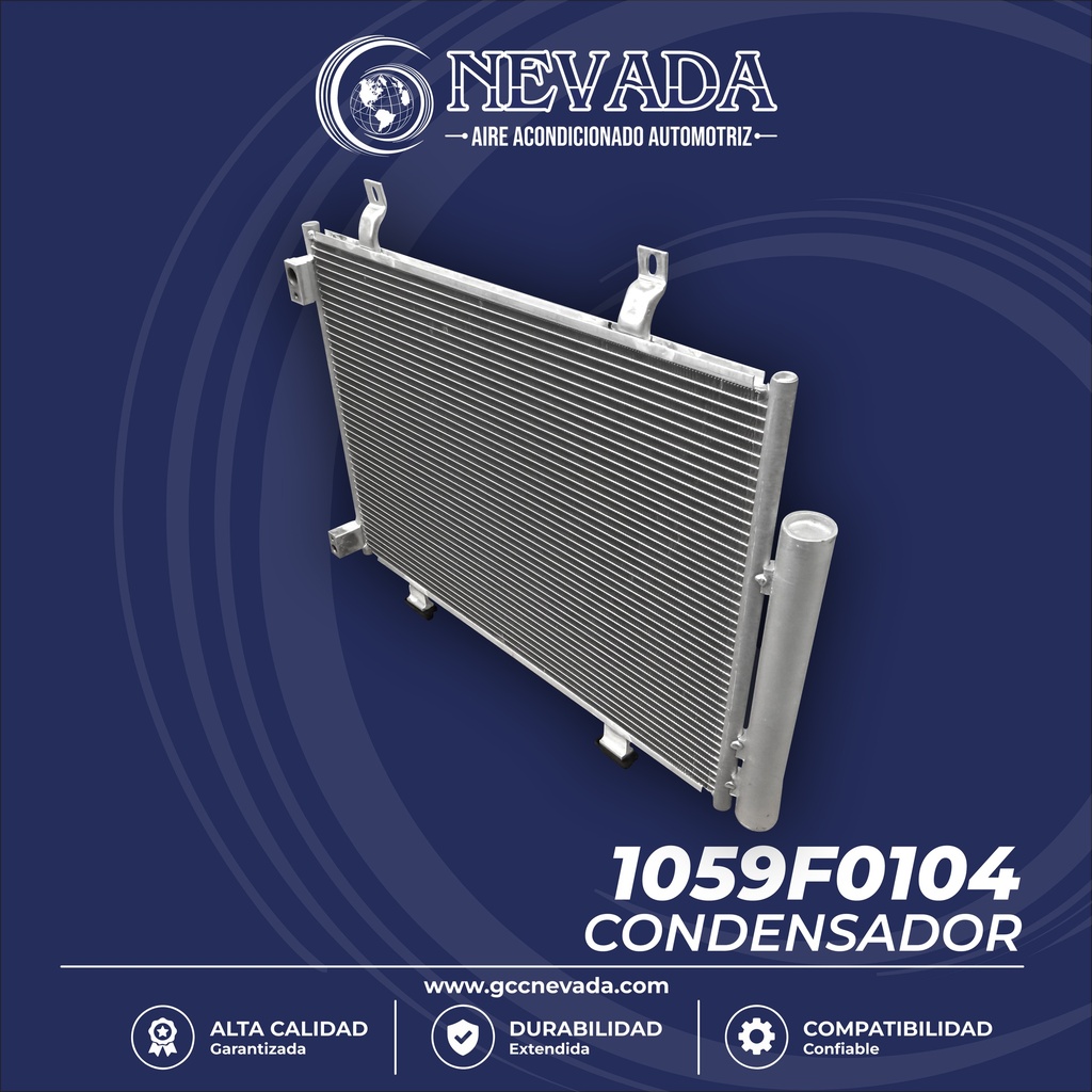 CONDENSADOR SUZUKI SWIFT AÑO 11/18  550X390X16 R-134-A NEVADA ASIA
