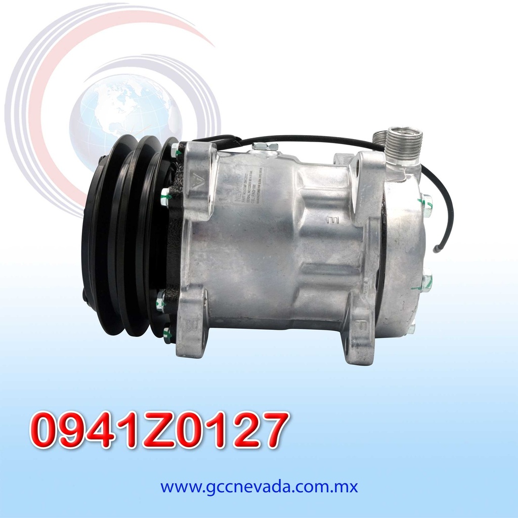 COMPRESOR 709 SANDEN SD7L15 R-404-A 8 OREJAS ORING 24V 2A SINGAPUR