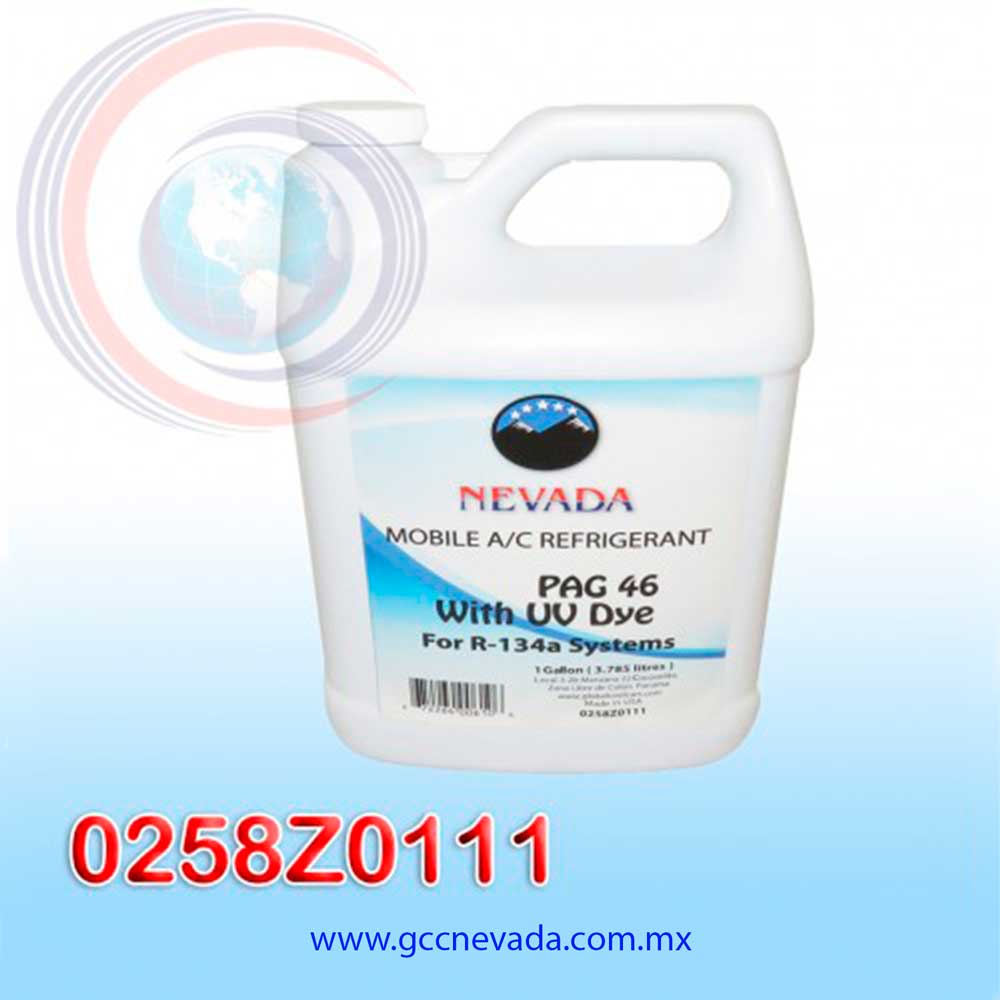 ACEITE REFRIG PAG (46) U/V R-134-A (gal)(PAQ 4pzs) NEVADA USA