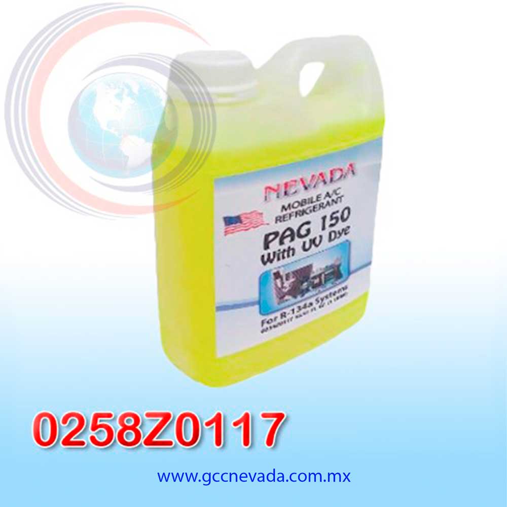 ACEITE REFRIG PAG (150) U/V R-134-A (1 L)(PAQ 6pzs) NEVADA USA