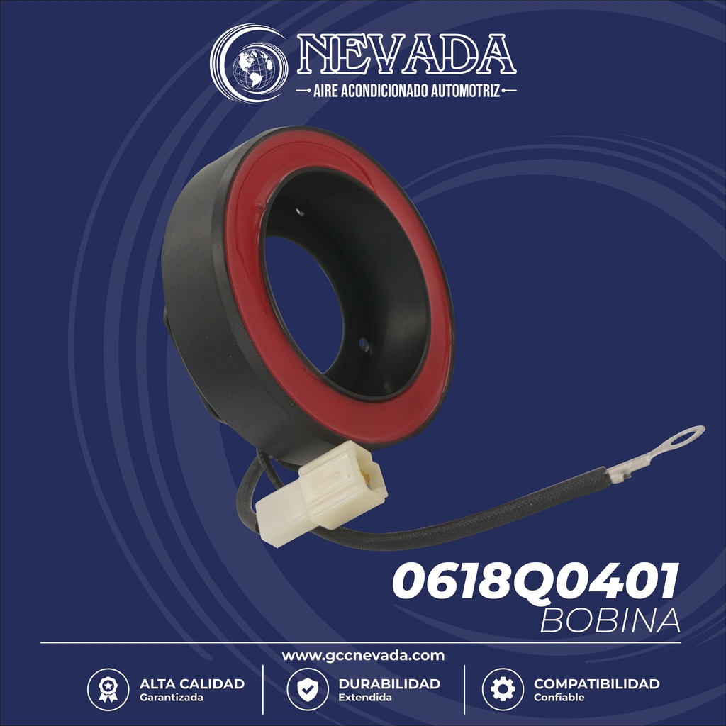 BOBINA TOYOTA YARIS 00-06 / AVANZA 09-21 / HILUX 11-16 12V 87X40X25MM NEVADA ASIA 