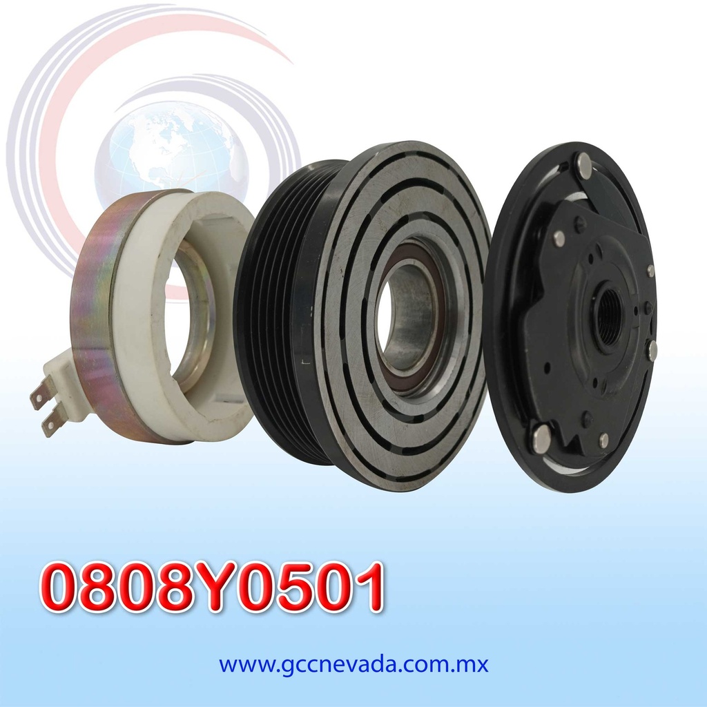 CLUTCH CHEVROLET AVEO / OPTRA AÑO 04/12 6PK 132MM 12V DE CUÑA NEVADA ASIA