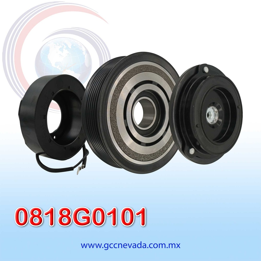 CLUTCH TOYOTA HILUX VIGO / TUNDRA / 4RUNNER / FJ AÑO 04-12 7PK 125MM 12V 10S17C NEVADA