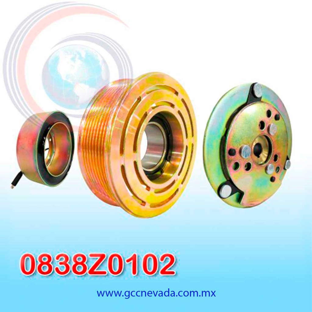 CLUTCH 508 8PK 123MM 12V DE CUÑA NEVADA