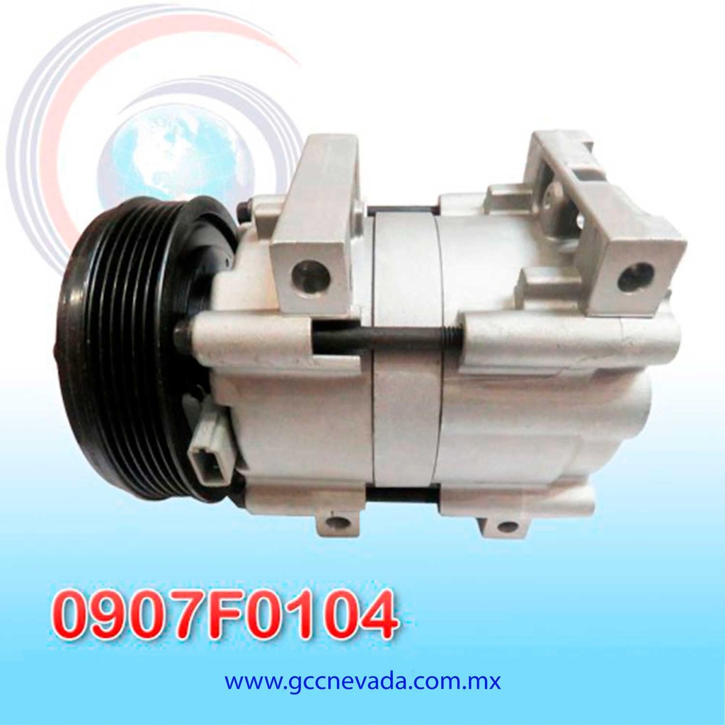 COMPRESOR FORD EXPLORER 91-01 / SPORT TRACK 01-05 / RANGER FX-15 90-11 / ECONOLINE E-350 / F350 / WINDSTAR 1996 / MAZDA B3000 94-01 / B4000 94-06 6PK R-134-A NEVADA