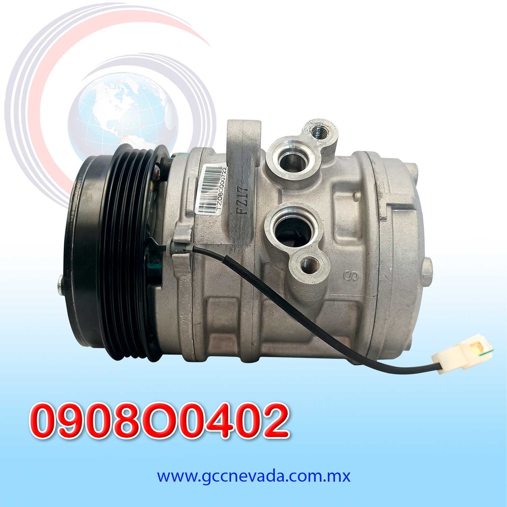 COMPRESOR CHEVROLET SPARK (MATIZ) AÑO 06/10 R-134-A 3 OREJAS 4PK 12V 110MM NEVADA ASIA