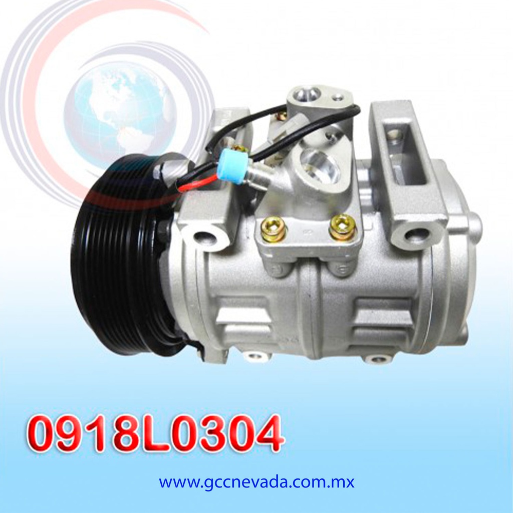 COMPRESOR TOYOTA COASTER AÑO 00/17 T/P 24V 7PK 10P30C ASIA