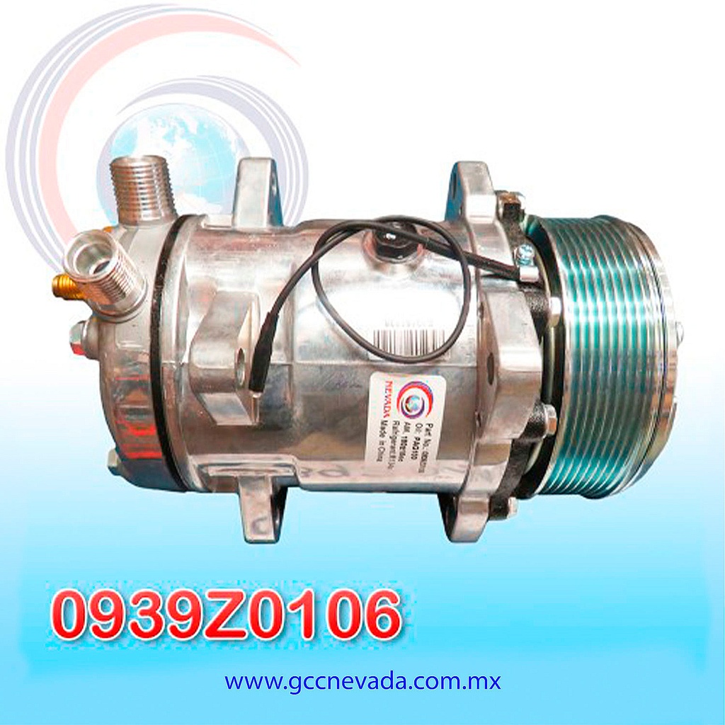 COMPRESOR 510 STD R-134-A 8 OREJAS O-RING 8PK 12V NEVADA