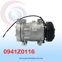 COMPRESOR 709 SD7H15 TOMA VERTICAL O-RING R-134-A T/P 6PK 119MM 12V NEVADA