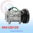 COMPRESOR 709 SD7H15 CATERPILLAR EXCAVATOR TOMA VERTICAL MUFFLER R-134-A 8 OREJAS 1A 24V NEVADA