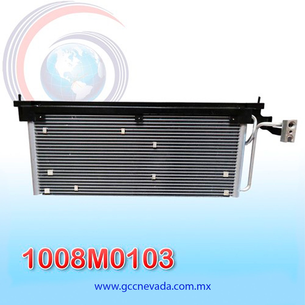 CONDENSADOR G/M CORSA AÑO 98/99 C/BASE NEVADA ASIA