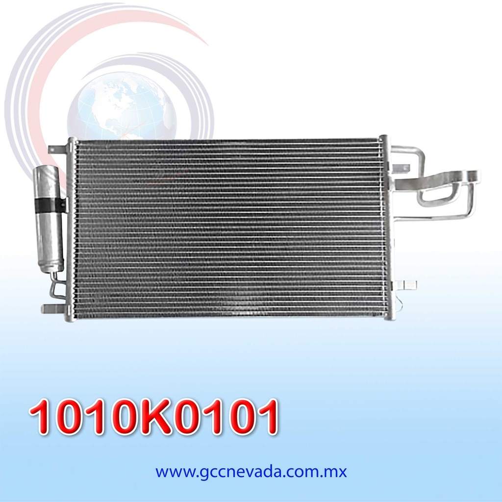 CONDENSADOR HYUNDAI TUCSON AÑO 05/09 / KIA SPORTAGE 05/10 C/FILTRO R-134-A NEVADA ASIA