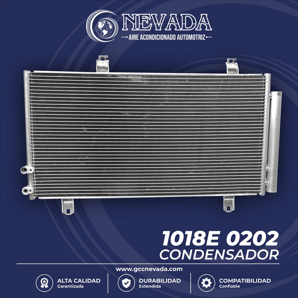 CONDENSADOR TOYOTA CAMRY AÑO 07-11 C/FILTRO NEVADA
