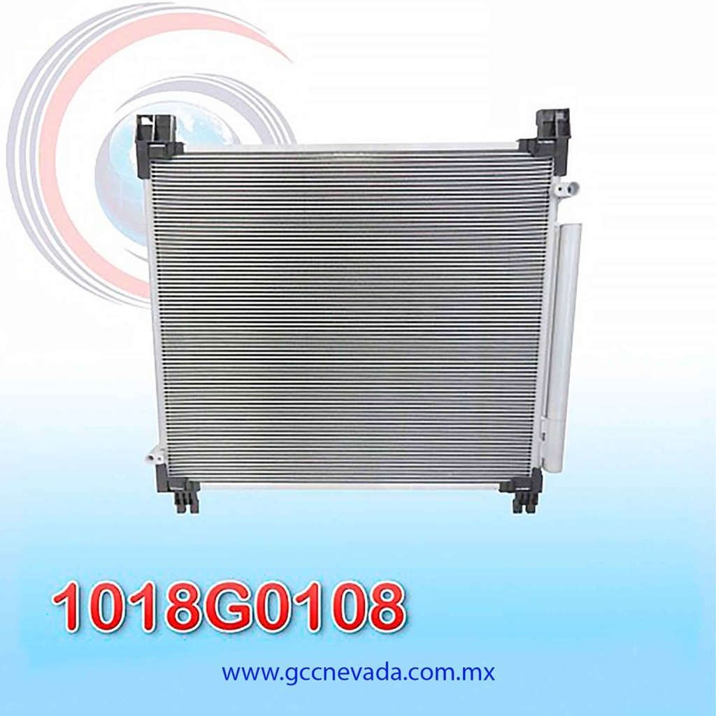CONDENSADOR TOYOTA HILUX REVO AÑO 05/13 / FORTUNER SR5 16/20 R-134-A GASOLINA C/FILTRO NEVADA ASIA