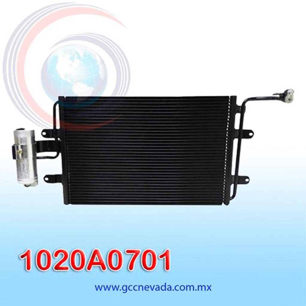 CONDENSADOR VOLKSWAGEN GOLF / JETTA A4 99/15 L4 2.0 / AUDI TT 00/06 C/FILTRO NEVADA