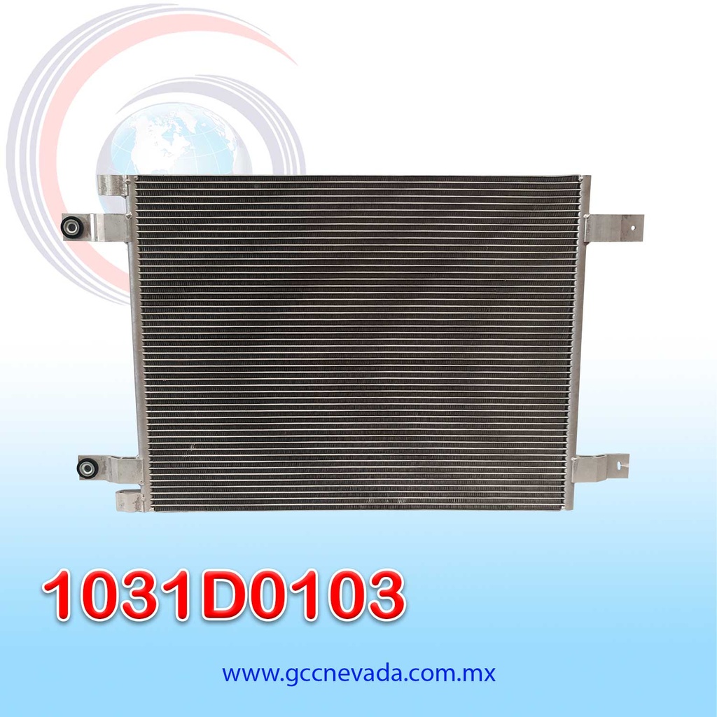 CONDENSADOR KENWORTH T660 AÑO 07-15 / W900 08-16 / C500 / T170 / T270 / T370 / T800 12-15 / PETERBIL 320 08-15 / 384 2014 R-134-A S/FILTRO (ORING) NEVADA ASIA