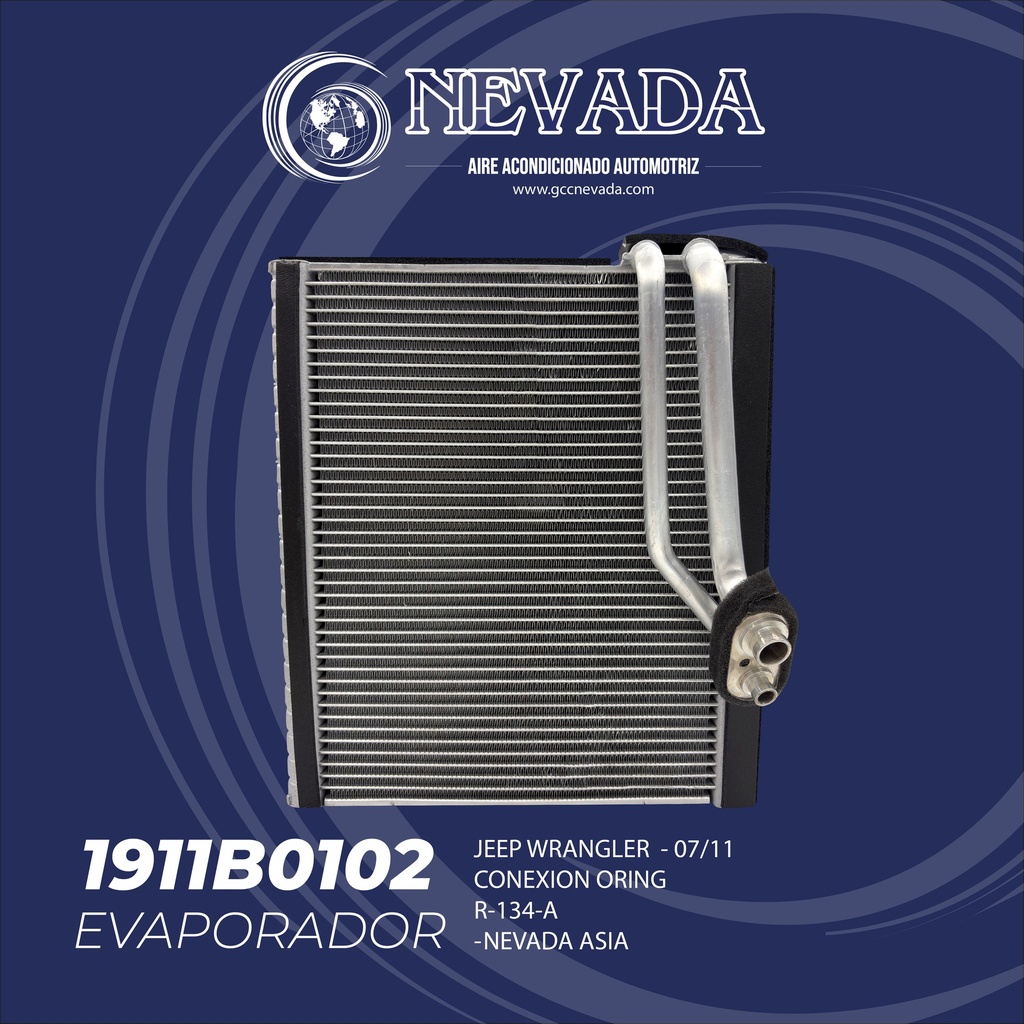 EVAPORADOR JEEP WRANGLER AÑO 07/11 CONEXION ORING NEVADA ASIA
