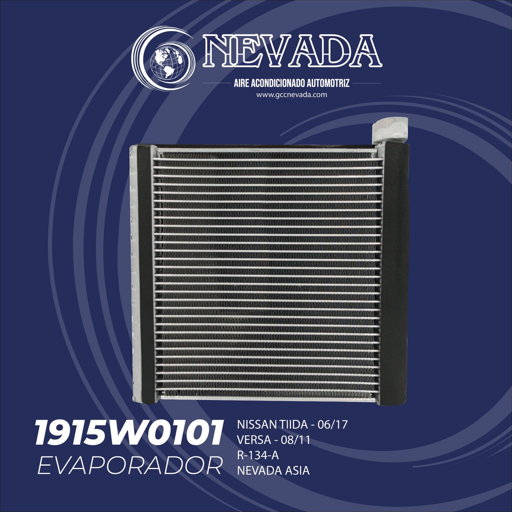 EVAPORADOR NISSAN TIIDA AÑO 06/17 / VERSA 08/11 R-134-A NEVADA ASIA