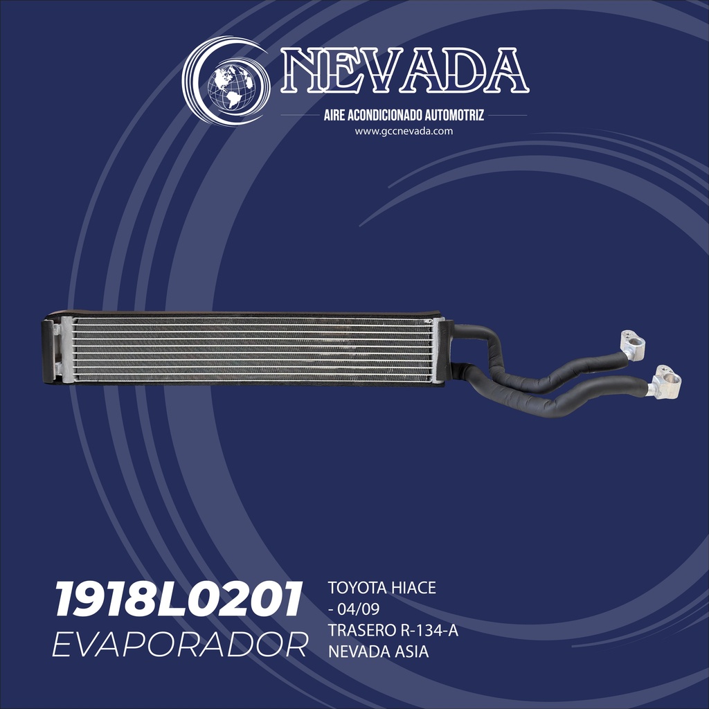 EVAPORADOR TOYOTA HIACE TRASERO AÑO 04/09 NEVADA ASIA