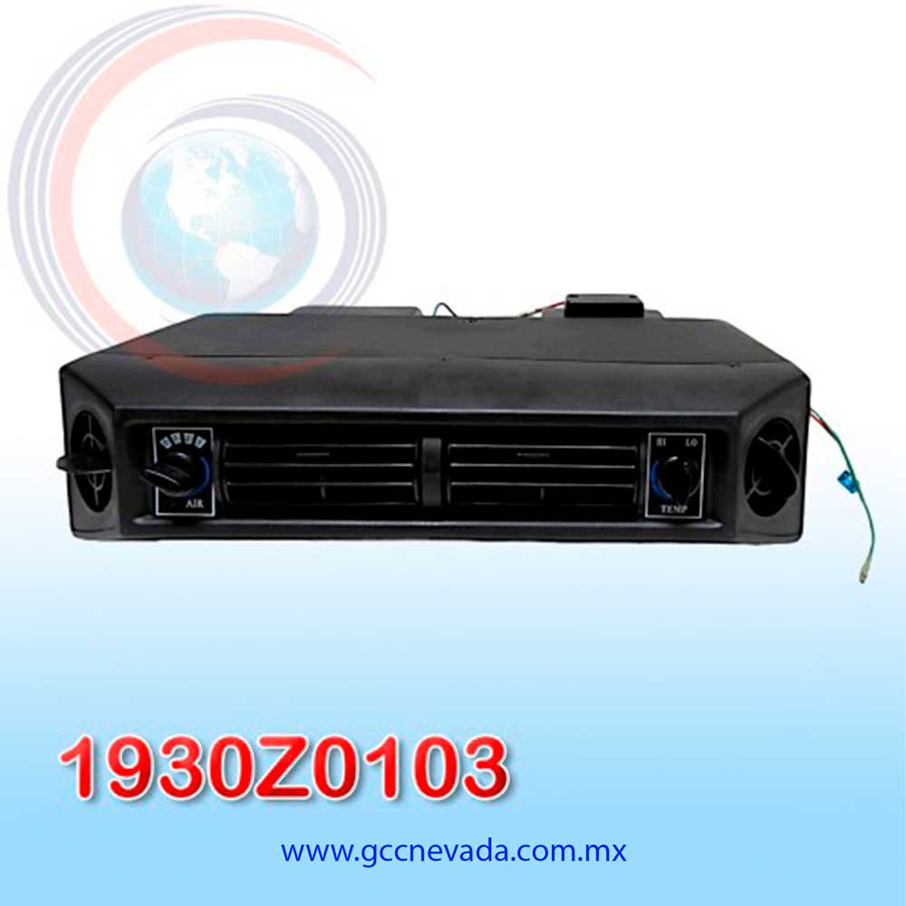 EVAPORADOR UNIV CON FRONTAL 2 REJILLAS 12V (NEGRO) NEVADA ASIA