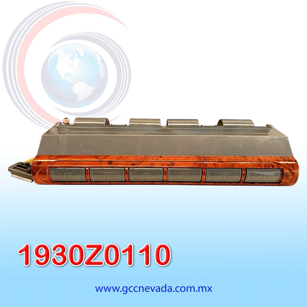 EVAPORADOR UNIV 6 REJILLAS CONCORD 12V (COLOR MADERA) SW / MANUAL NEVADA ASIA