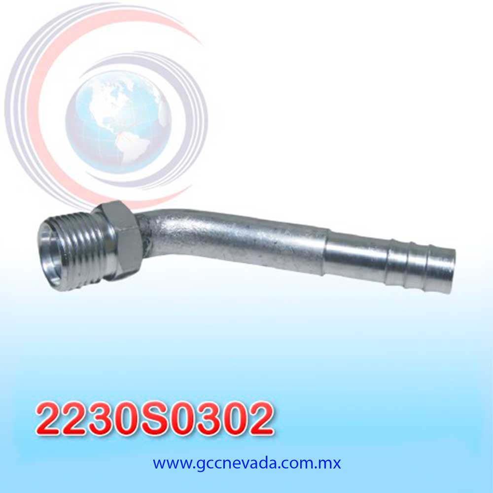 FITTING UNIVERSAL INSERT # 10 (1/2") 45º R/ALUM NEVADA ASIA