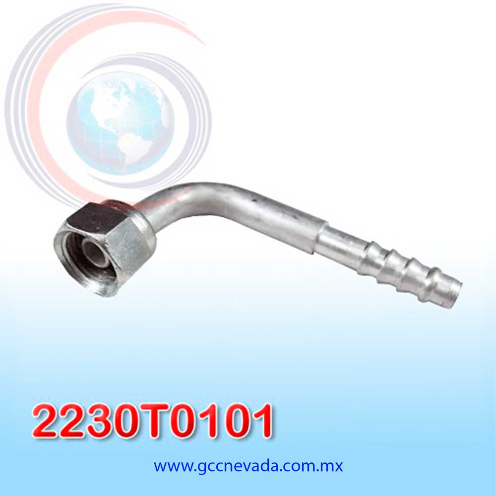 FITTING UNIVERSAL ORING # 06 (5/16") 90° T/ACERO ( PAQ 10) IMP