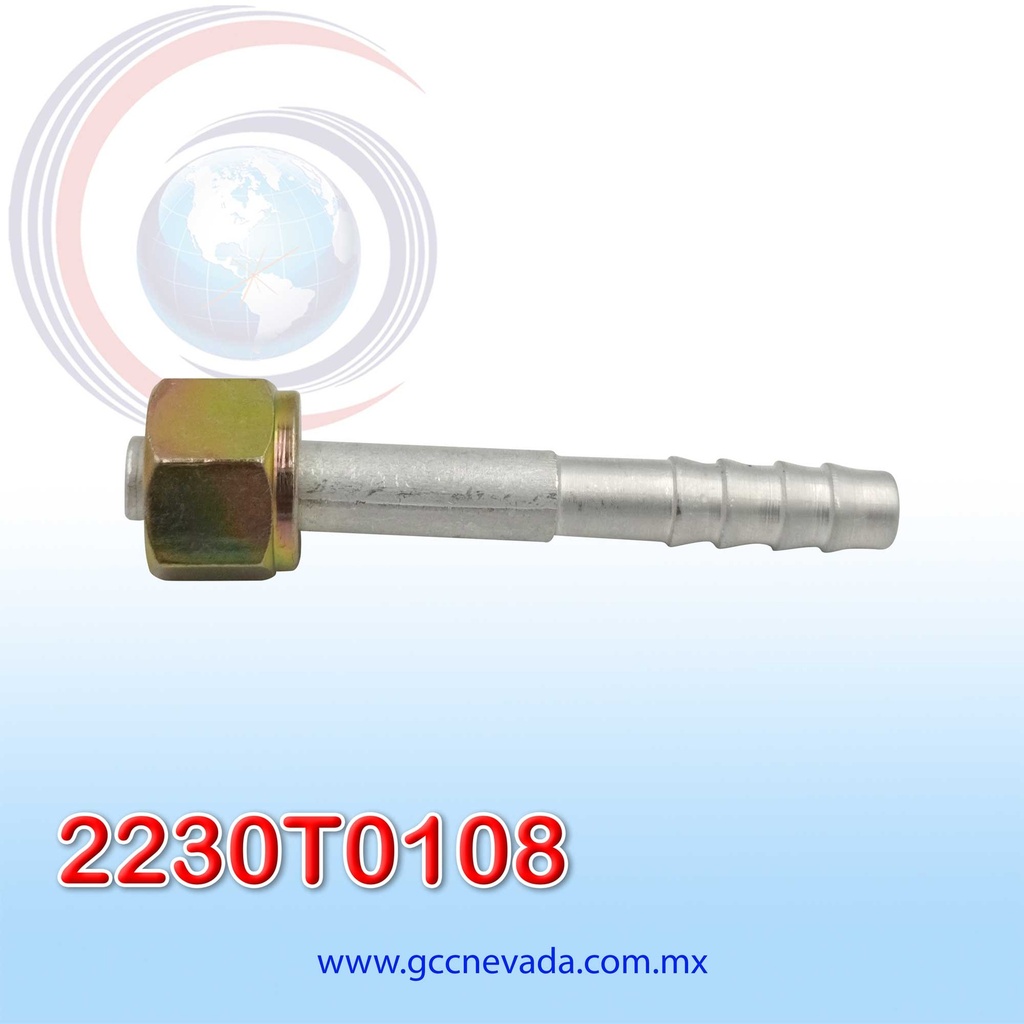 FITTING UNIVERSAL ORING # 06 (5/16") RECTO T/ACERO (PAQ 10) ASIA